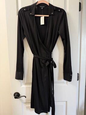 Banana Republic Black Dress with Tie Waist